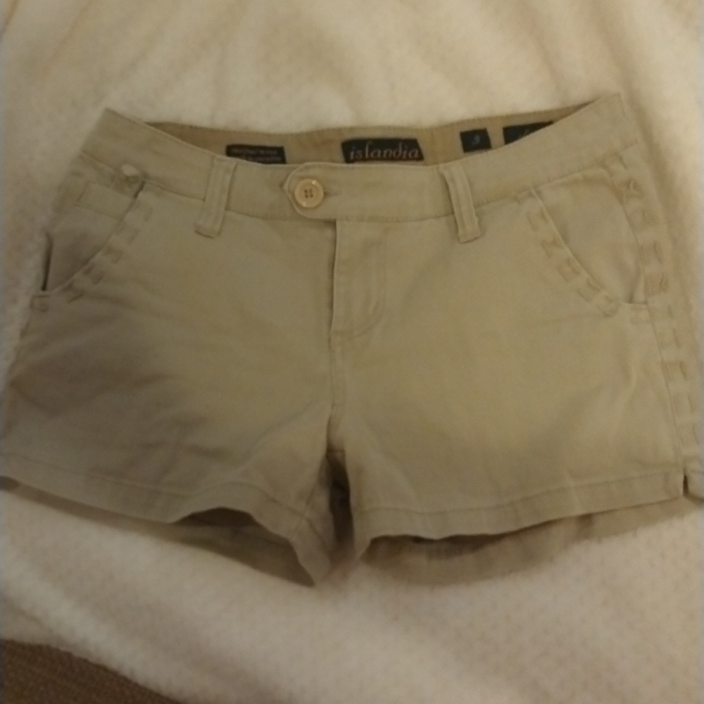 Khaki Shorts by Islandia, Size 3